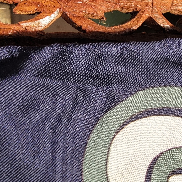 Fred Paris Silk Scarf with Parrots, 34in x 34in - Picture 7 of 12